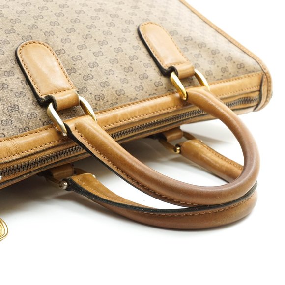 Auth Gucci Micro Gg Hand Bag Brown #15988V12 - Picture 5 of 14